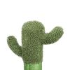 Large Cactus Cat Scratching Post with Natural Sisal Ropes; Cat Scratcher for Cats and Kittens Green