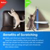 ScratchMe Cat Scratcher Post Board; Mount Fuji Shape Cat Scratching Lounge Bed; Durable Pad Prevents Furniture Damage