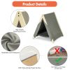 Pet Tent; Cat Tent for Indoor Cats; Wooden Cat House for small Pets; Gray green