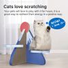ScratchMe Cat Scratcher Post Board; Mount Fuji Shape Cat Scratching Lounge Bed; Durable Pad Prevents Furniture Damage