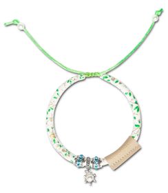 Touchcat Lucky Charms Designer Cable Necklace Cat Collar (Color: green)
