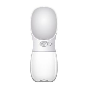 350 550ML Portable Pet Dog Water Bottle For Small Large Dogs Travel Puppy Cat Drinking Bowl Bulldog Water Dispenser Feeder (Color: White, size: 350ML)